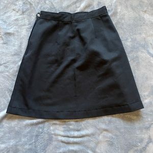 Womens Plain Black Mini Skirt Waist Size 30”